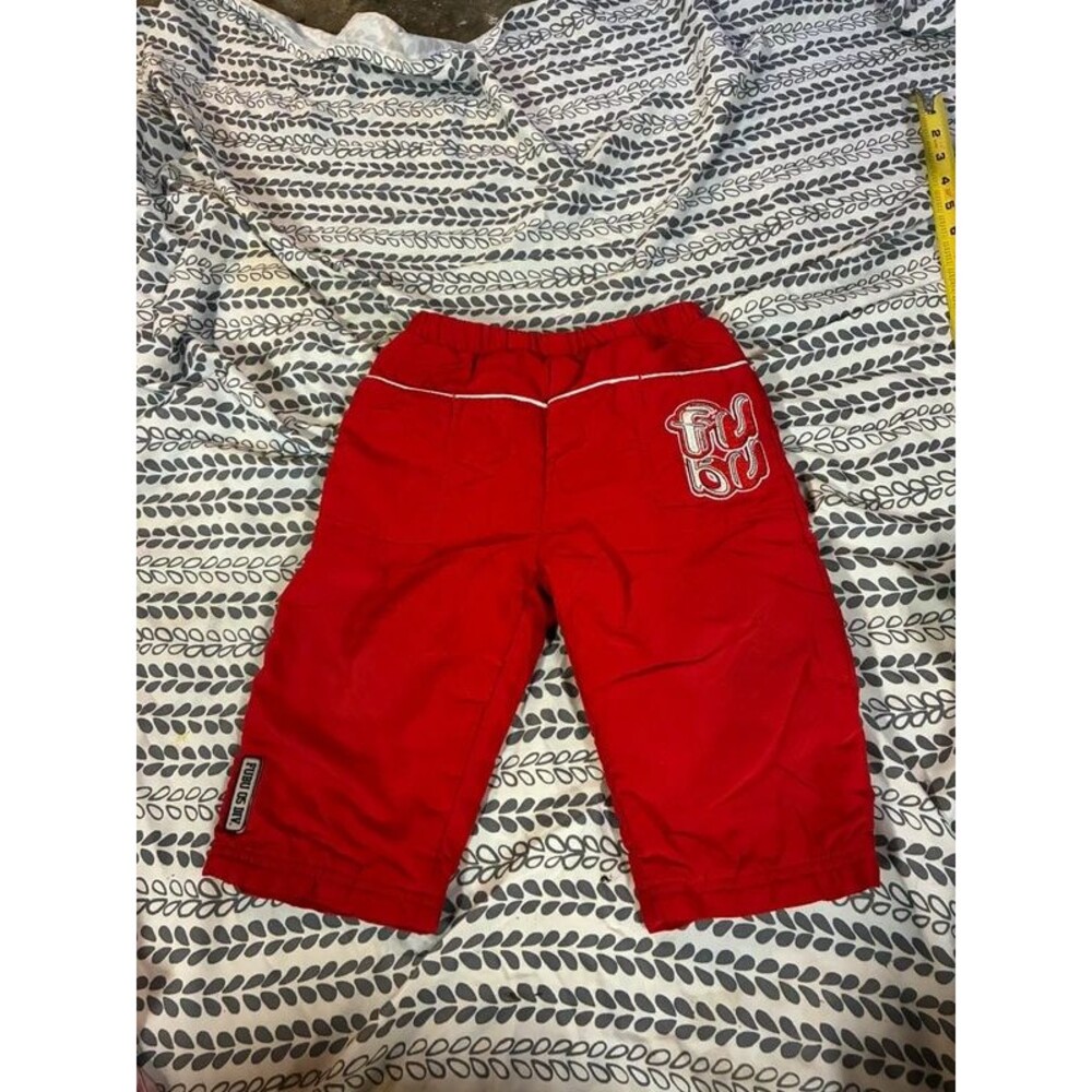 Boy’s Vintage Fubu Red Lined Track Pants Size 3t